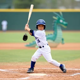 1 0 year old playing baseball turning into a dragon