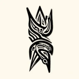 diseno de vectores tribales de tatuaje. simbolo tribal del tatuaje simple
