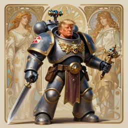 photography of donald trump!!!, deep focus, warhammer 4 0 k, d & d, fantasy, intricate, elegant, highly detailed, digital painting, artstation, concept art, matte, sharp focus, illustration, hearthstone, art by artgerm and greg rutkowski and alphonse mucha