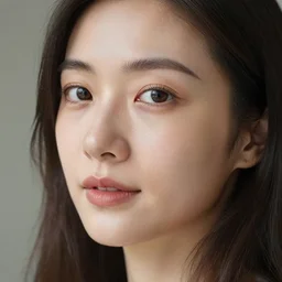face of a 30 years old taiwanese woman
