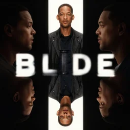 cinematic still of will smith in Blade (2001), XF IQ4, f/1.4, ISO 200, 1/160s, 8K, RAW, dramatic lighting, symmetrical balance, in-frame