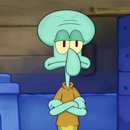 super-detailed Squidward in 8k