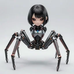 a scary cyborg girl with mechanical spider arms, artstation, greg rutowski