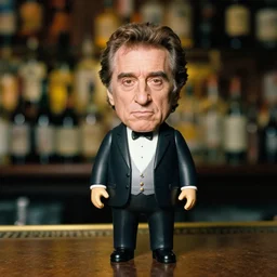 robert deniro as nendoroid!, background bar, kodak film