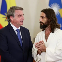 bolsonaro talking with jesus christ