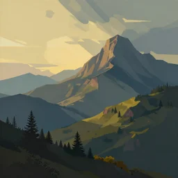 evokes a sense of wonder, a simple textured vector based illustration, critical detail, contrasting colors, sharp focus, atmospheric dreamscape painting, wlop by ( ross tran and picasso )
