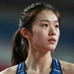 closeup photo young woman indoor athletics pole vault