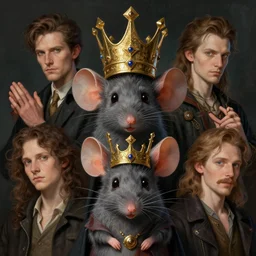 portrait of the mousefolk wearing crown of the ancients by artgerm and Craig Mullins, James Jean, Andrey Ryabovichev, Mark Simonetti and Peter Morbacher 16k