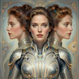 symmetry!! portrait of kate beckinsale, sci - fi, tech wear, glowing lights!! intricate, elegant, highly detailed, digital painting, artstation, concept art, smooth, sharp focus, illustration, art by artgerm and greg rutkowski and alphonse mucha