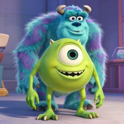 a still of bob wazowski from monster inc in the matrix