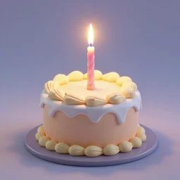 birthday cake, 8 k artstation volumetric light