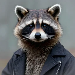 old raccoon man, cyberpunk style, julia margaret cameron, colorized
