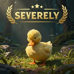 gameplay screenshot of video game where you play as severely depressed duck