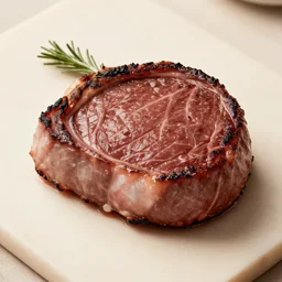 filet mignon in the shape of a personal assistant