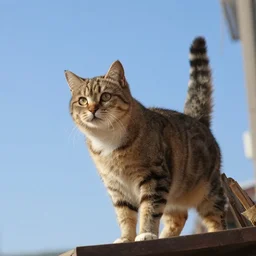 a cat in the sky