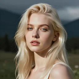 a portrait of a platinum blonde character in a scenic environment by artgerm and greg rutkowski