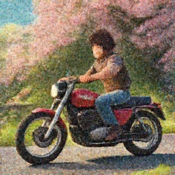 a wholesome motorcycle ride across beautiful scenery, studio Ghibli, Pixar and Disney animation, sharp, Rendered in Redshift and Unreal Engine 5 by Greg Rutkowski, Bloom, dramatic lighting