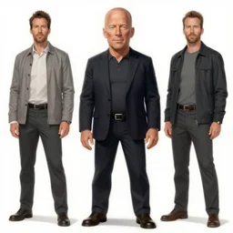 bruce willis, character sheet, concept design, contrast, kim jung gi, greg rutkowski, zabrocki, karlkka, jayison devadas, trending on artstation, 8 k, ultra wide angle, pincushion lens effect