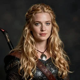 simone giertz as a viking, portrait photography by annie leibovitz