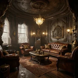 steampunk room from year 2 4 5 5 octane render