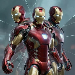 master chief as iron man, long shadow, by greg rutkowski, multiple dimensions, shattered glass, refractions, highly detailed, cinematic by francis tnehunreal, octane render, nvidia, concept art, close up