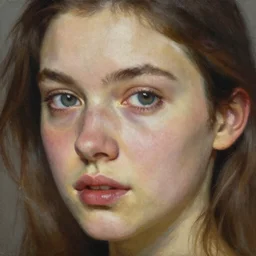 close up face of a extremely beautiful bond female portrait, Masterpiece, oil on canvas, artgerm, norman rockwell, craig mulins, trending on pxiv,