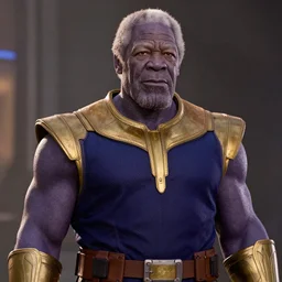 Morgan Freeman as Thanos
