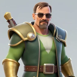 a highly detailed walter white as a clash royale character