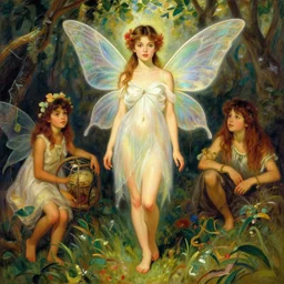 vibrant depiction of barefoot girl fairy that looks like nathalie emmanuel and jessica alba illustration by ruan jia and mandy jurgens and william - adolphe bouguereau artgerm 4 k