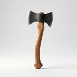 centered 3d render of a popular looking axe, white background, photorealistic unreal engine product shot, HDR 8k