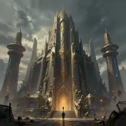 greg rutkowski artwork of a cyberpunk temple, trending on artstation, favorites on deviantart, steampunk high quality art. artwork masterpieces, award winning