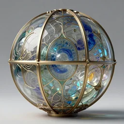 the glass universe is a spheroid region 7 0 5 meters in diameter, art nouveau, by jan jansz treck!! and ( jan davidz de heem ) and ( ( ( lisa frank ) ) ), 8 k, sharp focus, octane render