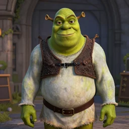 Shrek as Neo from The Matrix, early screen test