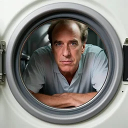 jeffrey epstein inside a washing machine
