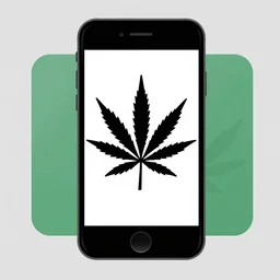 svg icons for marijuana dispensary, mobile application,
