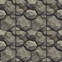 rock texture, stilized, artstation, tiled, seamless, game asset