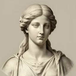 A portrait of a greek goddess by Dan Mumford, detailed 2D illustration