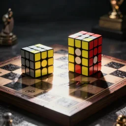 rubik's cube chess board!