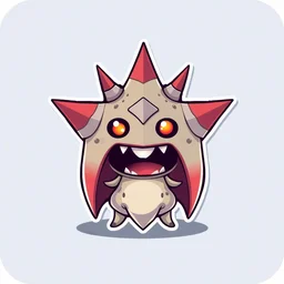 cute monsters, vector staravia sticker art, sticker, clean background, cronobreaker, beeple game icon
