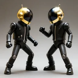 daft punk droids fighting each other, hd, 8 k, natural lights, 5 5 mm