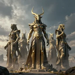 giant fantasy statues inspired by argonath