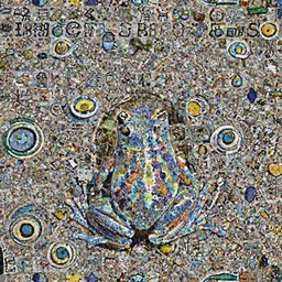 a blue frog