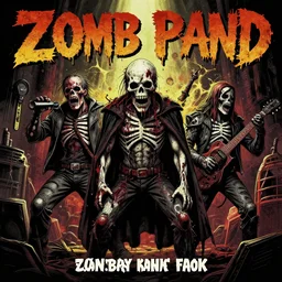 cd poster for zombie band