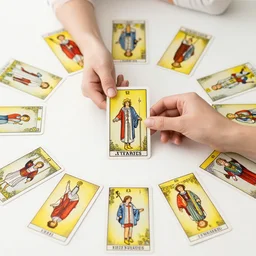 game where you control the fate of your character using tarot cards