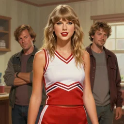twin peaks movie poster art of taylor swift as the local cheerleader, nostalgic, domestic, highly detailed, digital painting, artstation, concept art, smooth, sharp focus, illustration, artgerm, donato giancola, joseph christian leyendecker, wlop by tomer hanuka