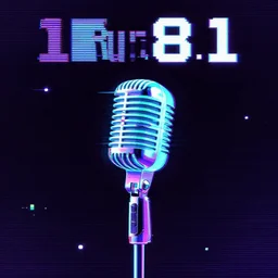 vaporwave microphone game, glitched screenshot, 1 9 8 1