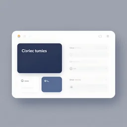 a minimalist ui design for a desktop application, neumorphism, web design, 3 d web.