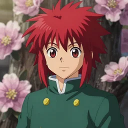 portrait of hisoka from hunter x hunter, swept back medium - length red hair, studio ghibli pixar and disney animation sharp unreal engine 5, anime key art by yoshihiro togashi, bloom, dramatic lighting