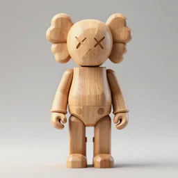 octane 8 k, model statue highly detailed, symetrical, geometrical, cgsociety, artstation, minimalist, concept art, official art, illustration artoys, funny, cute, figurine wooden, robot artoys in wood sculpture, masterpiece of art, art basel