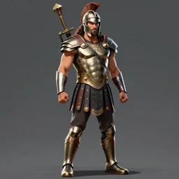 full body Illustration of Jason Momoa as a spartan hoplite hero, dark atmosphere, angry look, gta 5 cover style, highly detailed, digital painting, Trending on artstation , HD quality, by Glenn Rane and Samwise Didier, dramatic light, octane
